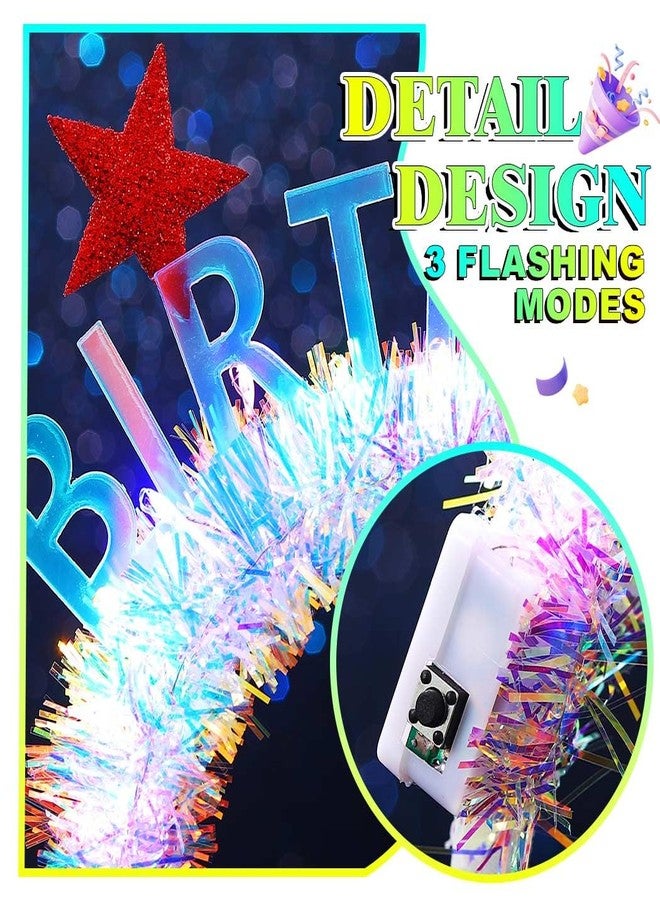 REETAN Light Up Birthday Headband LED Star Headbands Glow Party Hair Accessories for Women - Image 5